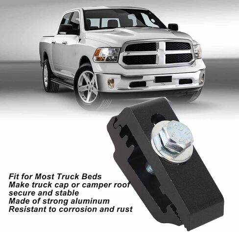 6pcs Truck Bed Cover Clamps Truck Cover Cap Clamps 1112514 Aluminum Low Pro Truck Cap Mounting Clamps for Truck Beds (Silver) in Kuwait