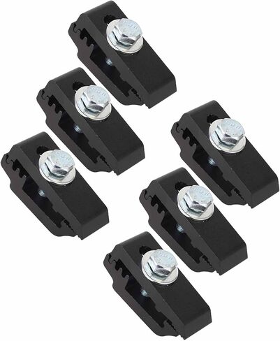 6pcs Truck Bed Cover Clamps Truck Cover Cap Clamps 1112514 Aluminum Low Pro Truck Cap Mounting Clamps for Truck Beds (Silver) in Kuwait