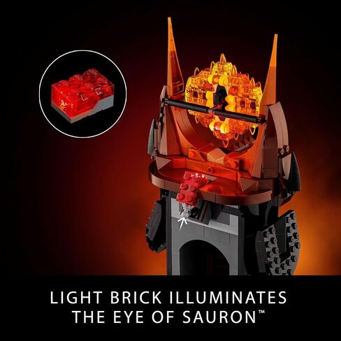 Icons Lego Lord of the Rings Barad -Dûr Stiber للبالغين - Lord of the Rings Ringsible للجماهير - يشمل 6 أرقام صغيرة - هدية للرجال والنساء - 10333 in Saudi Arabia