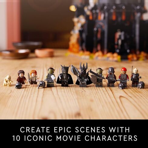 Icons Lego Lord of the Rings Barad -Dûr Stiber للبالغين - Lord of the Rings Ringsible للجماهير - يشمل 6 أرقام صغيرة - هدية للرجال والنساء - 10333 in Saudi Arabia