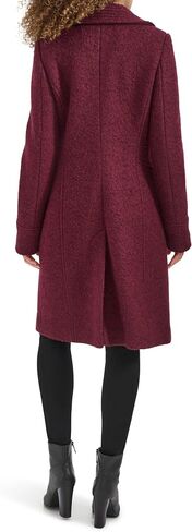 Kenneth Cole Women's Pressed Boucle Wool Coat with Oversized Wing Collar in Saudi Arabia