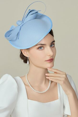 BABEYOND Derby Hats for Women – Kentucky Fascinators Tea Party Hats Headband Felt Large Fascinator for Wedding in Saudi Arabia
