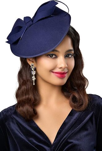 BABEYOND Derby Hats for Women – Kentucky Fascinators Tea Party Hats Headband Felt Large Fascinator for Wedding in Saudi Arabia