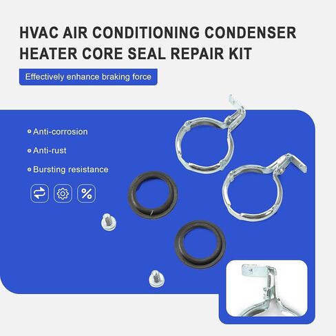 1K0898380 8E0898380 HVAC Air Conditioning Condenser Heater Core Seal Repair Kit Compatible with Audi A3 A4 Q3 TT VW Beetle CC Eos Golf Jetta Passat Tiguan R32 GTI Rabbit in Saudi Arabia