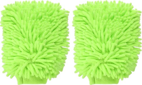 Harfington 2pcs Chenille Microfiber Car Wash Mitts 10 "× 7.5" قفازات غسيل خالية من الخدش امتصاص مزدوج الوجهين قفازات تجفيف للتنظيف لغسل السيارات المنزلية الأرجواني النظيف الأرجواني in Kuwait