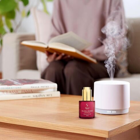 Silken Roses Luxury Essential Oil for Diffuser – Pure Bulgarian Damask, Turkish & Indian Rose – Premium Aromatherapy & Relaxation Fragrance Oil for Reed & Electric Diffusers | 30ml in Kuwait