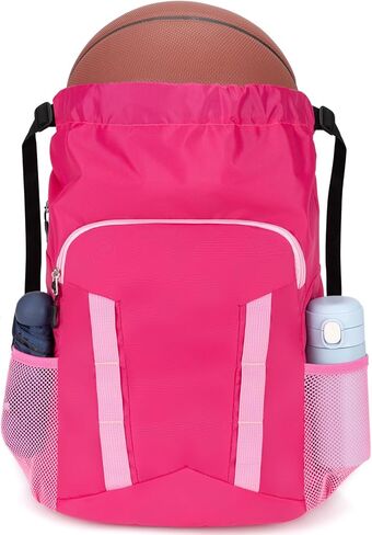 Soccer Drawstring Bag Basketball Backpack for Football Volleyball Gym Sports Training with Shoe Compartment in Saudi Arabia