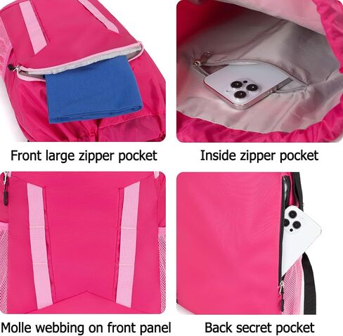Soccer Drawstring Bag Basketball Backpack for Football Volleyball Gym Sports Training with Shoe Compartment in Saudi Arabia