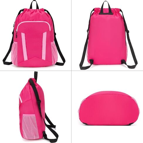 Soccer Drawstring Bag Basketball Backpack for Football Volleyball Gym Sports Training with Shoe Compartment in Saudi Arabia