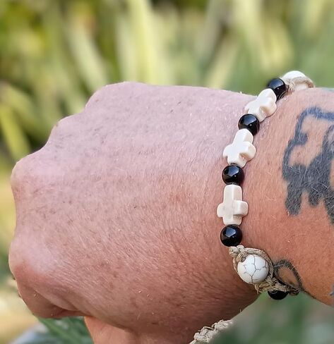 Cross Charm Hemp Bracelet Christian Religious Camo Camouflage Adjustable Cord for Men Women Teen Girls Handmade Beach Hemp Jewelry in Saudi Arabia