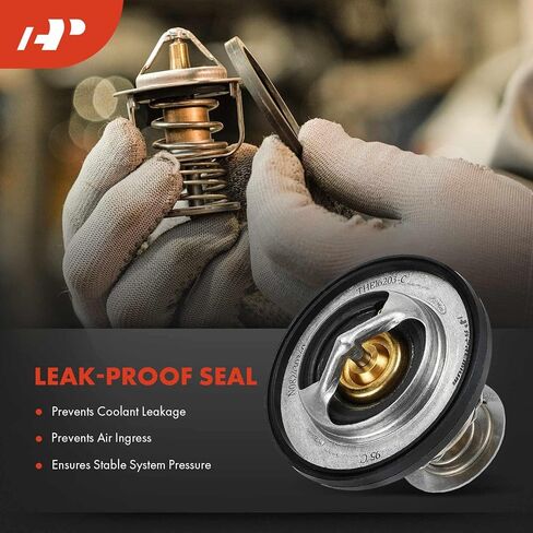 A-Premium Engine Coolant Thermostat with Seal Compatible with Ram 1500, 2500, 3500 & Jeep Grand Cherokee, Wrangler, Commander & Dodge Ram 1500 2500 3500, Charger, Durango, Challenger & Chrysler Aspen in Saudi Arabia