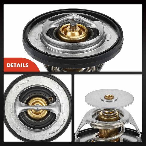 A-Premium Engine Coolant Thermostat with Seal Compatible with Ram 1500, 2500, 3500 & Jeep Grand Cherokee, Wrangler, Commander & Dodge Ram 1500 2500 3500, Charger, Durango, Challenger & Chrysler Aspen in Saudi Arabia