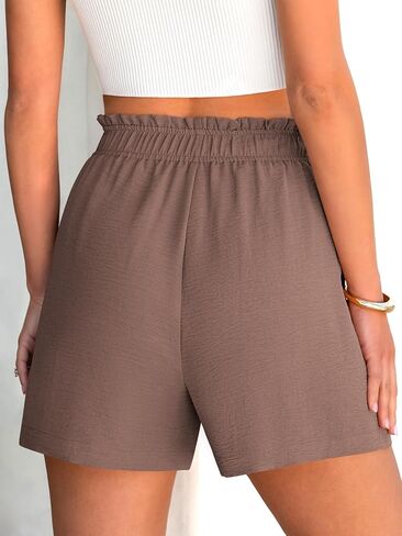 ANRABESS Shorts for Women Summer Casual Elastic High Waisted Dressy Lounge Shorts Comfy Bottoms 2025 Beach Vacation Clothes in Saudi Arabia