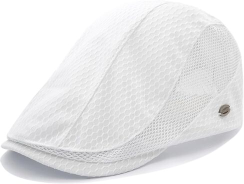 Mesh Cap Breathable Summer Newsboy Hat Adjustable Beret Ivy Cap Irish Cabbie Driving Fishing Hats in Saudi Arabia