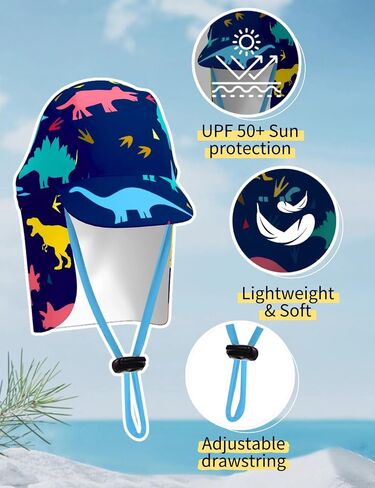 weVSwe Baby Swimsuit UPF 50+ Sun Protection Long Sleeve Toddler Bathing Suit Boy Girls with Adjustable Sun Hat 0-3 Years in Kuwait
