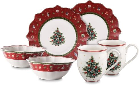 Villeroy & Boch Toy's Delight Multi Color ، Premium Porcelain ، مجموعة من اللوحات ، 8pcs in Saudi Arabia