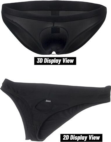 ohyeah Mens Sexy Open Front Hole Underwear Thong Low Rise Briefs Lingerie for Straight Men Soft Comfortable Underpants,S-XL in Saudi Arabia