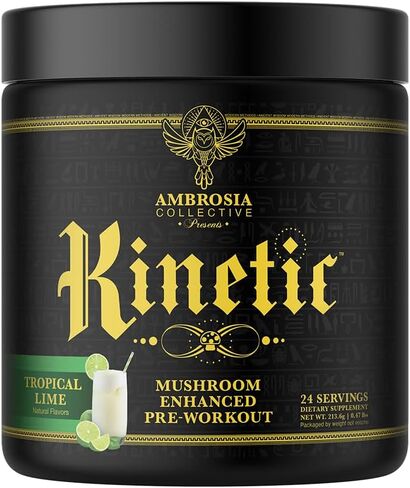 Ambrosia الحركي العضوي مسبقا ، الفطر مكملات ما قبل التمرين الطبيعية ، مسحوق الأطعمة الفائقة nootropic للطاقة (الفراولة الجوافة) in Kuwait