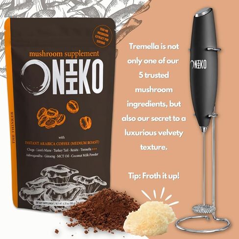 ملحق Oniiko Mushroom مع الكركم +++ 5 مستخلصات فطر وظيفية (1500 ملجم / وجبة) ، إمدادات مدتها شهر واحد (30 × 6G حصة) / (6.35 أوقية / 180 جم ، مقتطفات الفطر مع الكركم) in Saudi Arabia