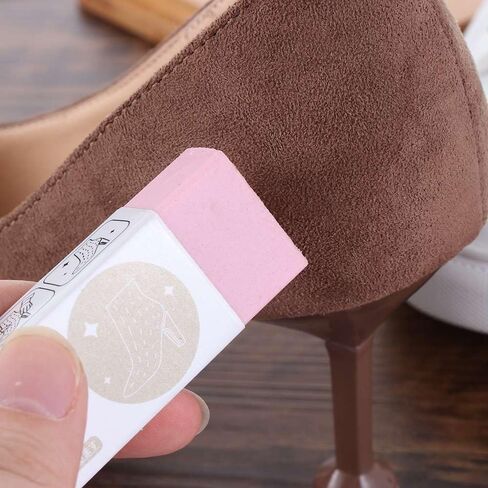 1Pc White Suede and Nubuck Eraser,Sheepskin Shoe Cleaning Eraser Leather Fabric Shoes Care White Sneakers Cleaner Dirt Remover Quickly Remove Dust and Dirt,Shoe Cleaners,Shoe Treatments and Polishes in Saudi Arabia