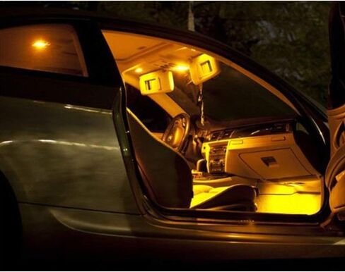 10 Piece Bulb T10 W5W LED CANBUS 12V Non Polar 194 Wedge Car Interior Dome Light License Plate Lights,Car Reading Lights,Side Lights (White) in Saudi Arabia