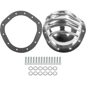 12 Bolt Polished Aluminum Differential Rear End Cover Replacement for Chevy C10 Blazer GMC Jimmy 8.75" Truck