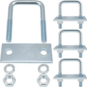 Leaf Spring Clamp Kit Fits Up To 2.5 Inch Wide Leaf Springs, Locks Leaf Springs Together for Stabilizing, Provides Better Control (Pack of 4)