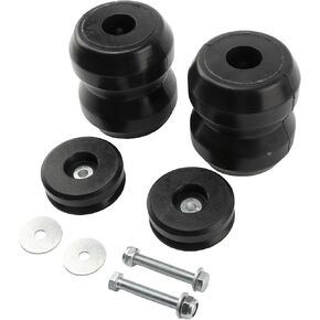 DR1500DQ مع طقم زنبرك من المطاط الخلفي - سعة 8600 رطل ل Dodge RAM 1500 2WD/4WD 2009-2023 Quad & Crew Cab ، Truck Helper Springs