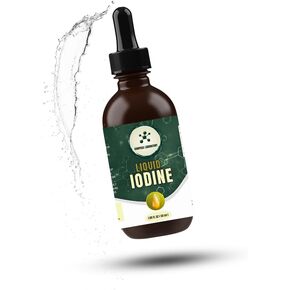 Iodine Liquid Drops | Clear & Colorless Liquid | 50ml - 250mcg/Serving | High-Purity Dietary Supplement