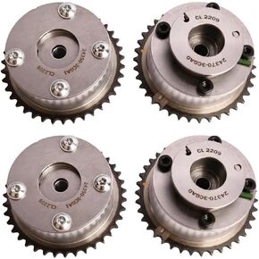 G6DH 24350-3CGA0 24350-3CGA1 Intake Exhaust Camshaft Sprocket 4Pcs Fits for 17-19 Genesis G80 G90, 12-17 Hyundai Azera, 14-20 Kia Sorento 3.3L V6 DOHC Replace OE G6DH 243503CGA0 243503CGA1