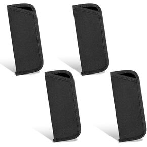 simarro 4 Pack Soft Glasses Case, Portable Cloth Eyeglass Case Black Eyeglasses Protective Pouch Bag Reading Glasses Storage Bag Pouch Travel Sunglasses for Women Men