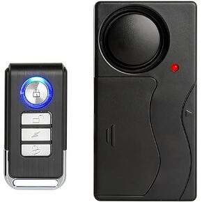 نظام إنذار مضاد للسرقة ، نظام أمان لأمان الحركة القابل للتكيف 110dB حساسية ، مع التحكم اللاسلكي عن بُعد لركوب الدراجة النارية للدراجة النافذة.