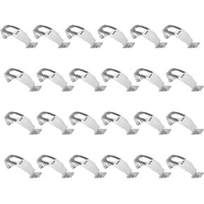 24 PCS Photo Frame Clips ، Backboard Fixing Clips Metal Spring Clip Clip Supplies Artwork Backboard Hackers ، Silver 35x13mm