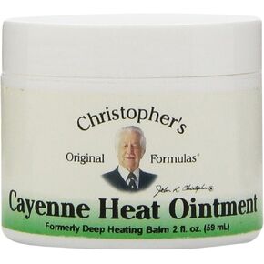 Christopher's Original Formulas Cayenne Heat Ointment, Warming Herbal Topical for Discomfort & Circulation, 2 fl oz