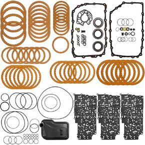6L80E 6L90E Transmission Master Rebuild Overhaul Kit w/Filter Compatible with Escalade, Chevy Silverado/Suburban, GMC Sierra/Savana/Yukon, Hummer H2 2006-2018 ，Replace# 6L90 6L90E 6L80 6L80E