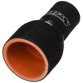 HPS HTSR-075-150-BLK Silicone High Temperature 4-ply Reinforced Reducer Coupler Hose, 100 PSI Maximum Pressure, 3" Length, 3/4" > 1-1/2" ID, Black