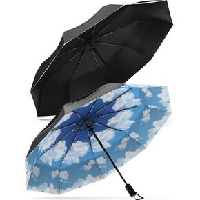 Repel The Original Portable Travel Umbrella Bundle - Rain and Windproof, Strong Compact Umbrella for Wind and Rain - Ideal For On-the-Go