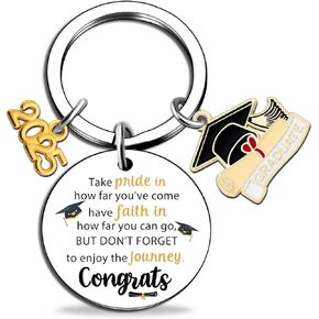 igvean 2025 Graduation Gift Her Him Class of 2025 Keychain 2025 College High School Graduation Gifts for Senior Masters Degree Student Best College Graduation Gifts Idea Basket for Daughter Son