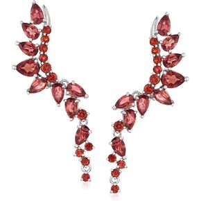 Ross-Simons Gemstone Ear Climber Earrings in Sterling Silver