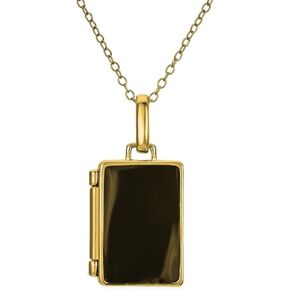 CAITLYNMINIMALIST 18K Gold Sterling Silver Endless Love Dainty Chain Photo Locket Pendant Necklaces Gift for Her