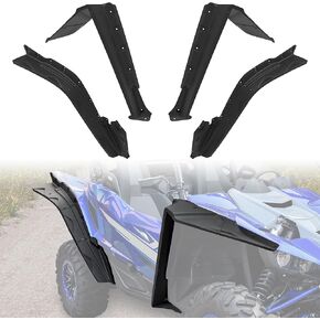 Wider Front & Rear Fender Flares for Yamaha YXZ 1000R 19-25, Extended Mud Guards XXL Mud Flaps Full Coverage Fender Flaps Kit for Yamaha YXZ 1000R/SE/SS/SS SE/SS XTR 2019-2025 Accessories