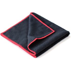 Maxshine 16"x16" (40x40cm) 330GSM Microfiber Car Detailing Towel - Black, Ultra-Soft & Absorbent, Ideal for Car Wash, Polishing, and Detailing - 5 Pack