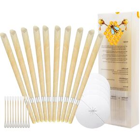 Ear Wax Remover Tool with Cotton Swab Ear Cleaning Tool Set 10 Pcs/1 Sets Ear Pick Earwax Removal Kit