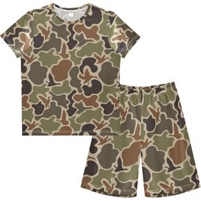 Exnundod Boy Shorts Set Ice Cream T-Shirt and Athletic Short Summer Kids Casual Outfit Sets 6-14Y
