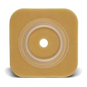 ConvaTec 413155 SUR-FIT Natura Two-Piece Durahesive Skin Barrier, Cut-to-Fit, Flexible, No Tape Collar, 1-3/4" Flange, 4" Length, 4" Width, Pack of 10