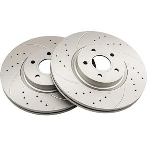 KAC - Disc Brake Rotors | Brake Kit for Volvo 2005-2011 S40, Volvo 2006-2013 C70, Volvo 2005-2011 V50, Volvo 2004 S40 2.4L, Volvo 2004 S40 2.5T Automotive Replacement Brake Rotors,34349