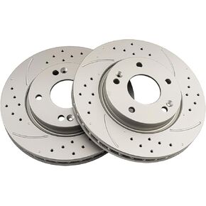 KAC - Disc Brake Rotors | Brake Kit for Hyundai 2007-2010 Elantra Automotive Replacement Brake Rotors,31453