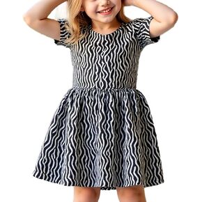 Girls' Sunflower Print Dress Set - Fun and Fashionable 3-9 Years