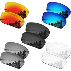 SmartVLT Set of 5 Men's Replacement Lenses for Oakley Straightlink OO9331 Sunglass Combo Pack S01