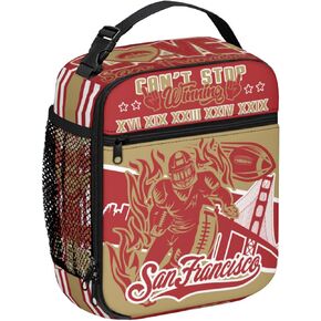 Kansas Insulated Lunch Box for Kids Boys Girls, Reusable Insulated Tote bags, Football Gifts Lunch Bag, Kansas Lunchbox for Men Women in Kuwait